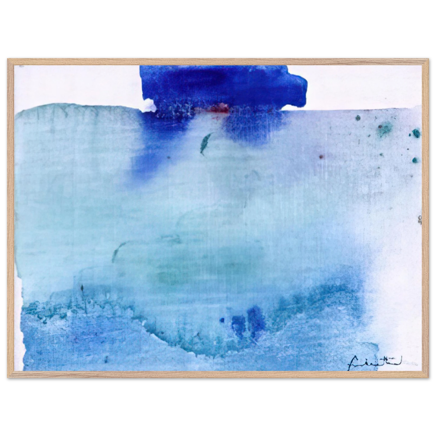 Helen Frankenthaler - Untitled - 1982 Wall art - 15x20 cm / 6x8 inches - Premium Wooden Framed Poster With Fine Art Paper - White frame