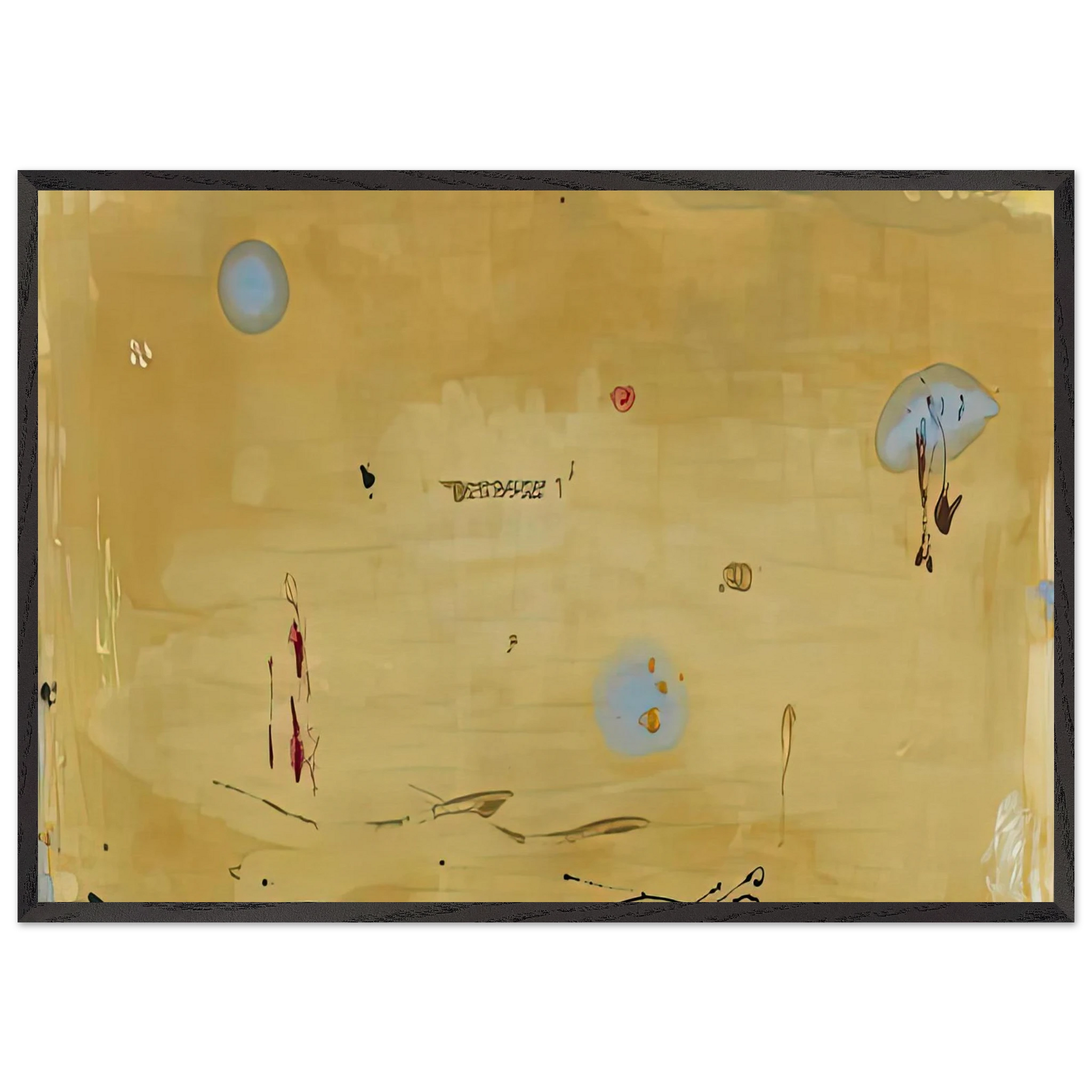 Brother Angel 1983- - Helen Frankenthaler Framed Art Print – Black Wooden Frame - Default Title - -Framed Art Print