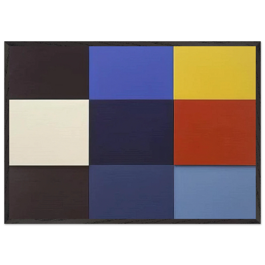 Mditeranne - Ellsworth Kelly Framed Art Print – Black Wooden Frame - Default Title - -Framed Art Print