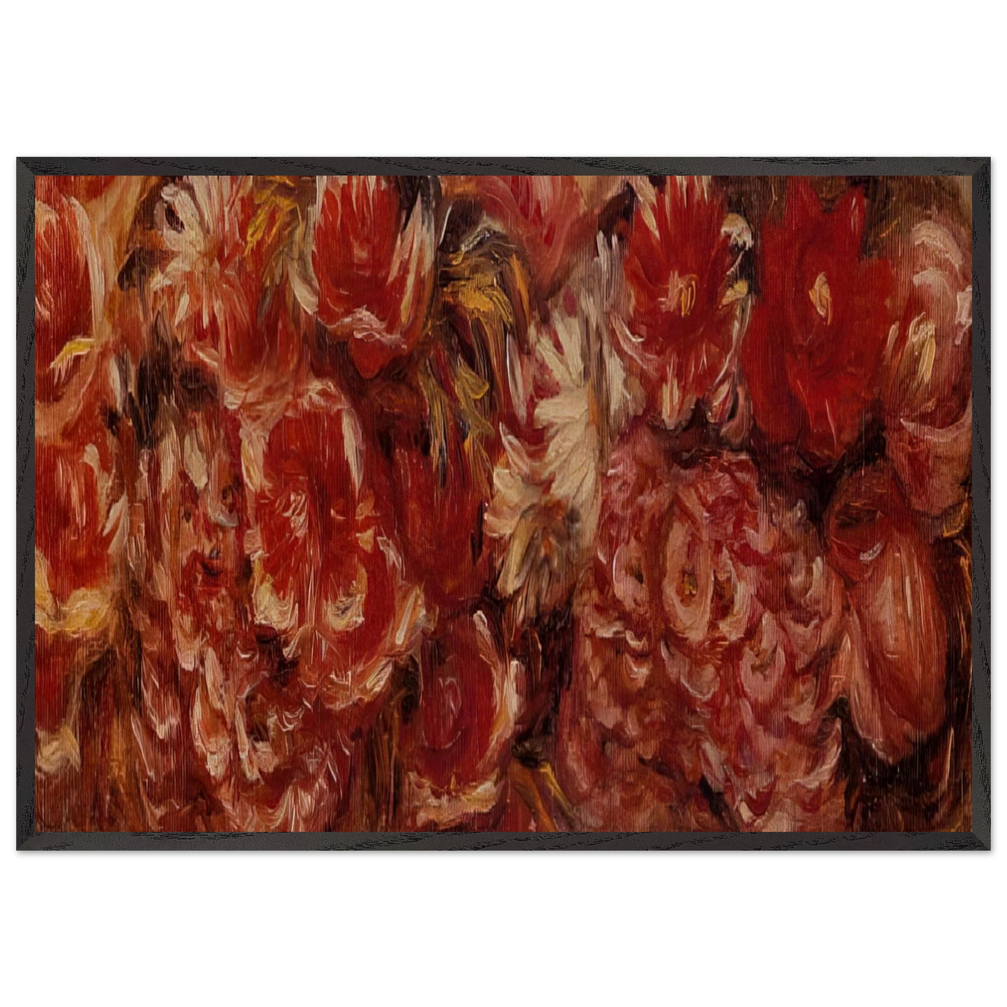 Floral Headband - Pierre-Auguste Renoir Framed Art Print – Black Wooden Frame - Default Title - -Framed Art Print