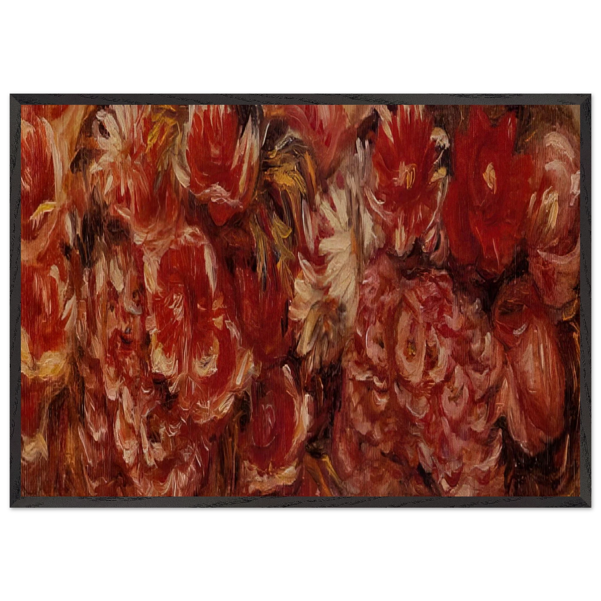 Floral Headband - Pierre-Auguste Renoir Framed Art Print – Black Wooden Frame - Default Title - -Framed Art Print