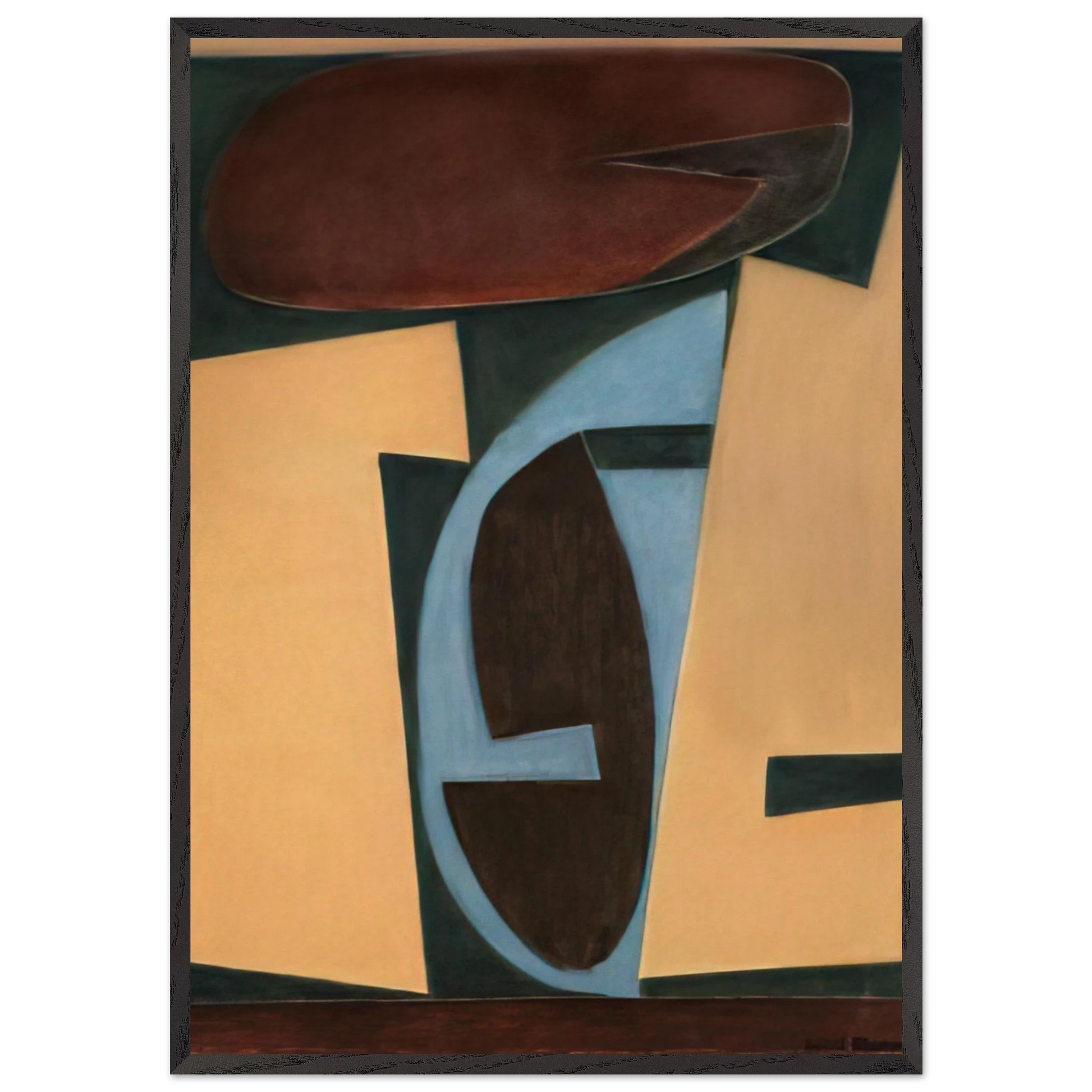 Ahab II - 2005 United States - Will Barnet Framed Art Print – Black Wooden Frame - Default Title - -Framed Art Print