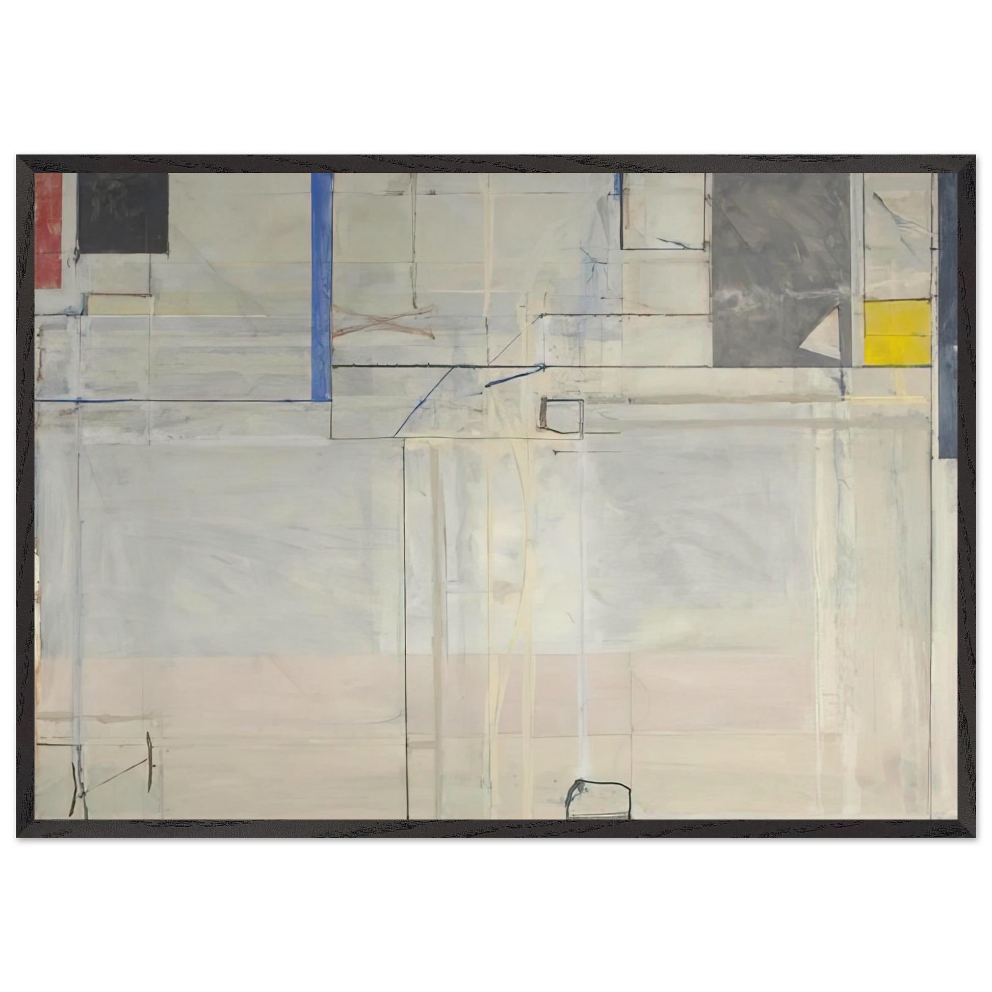 Ocean Park 131 - Richard Diebenkorn Framed Art Print – Black Wooden Frame - Default Title - -Framed Art Print