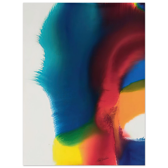 Paul Jenkins - Rainbow Bleed - Color Field Painting, Lyrical Abstraction  75x100 cm / 30x40inches Fine Art Poster