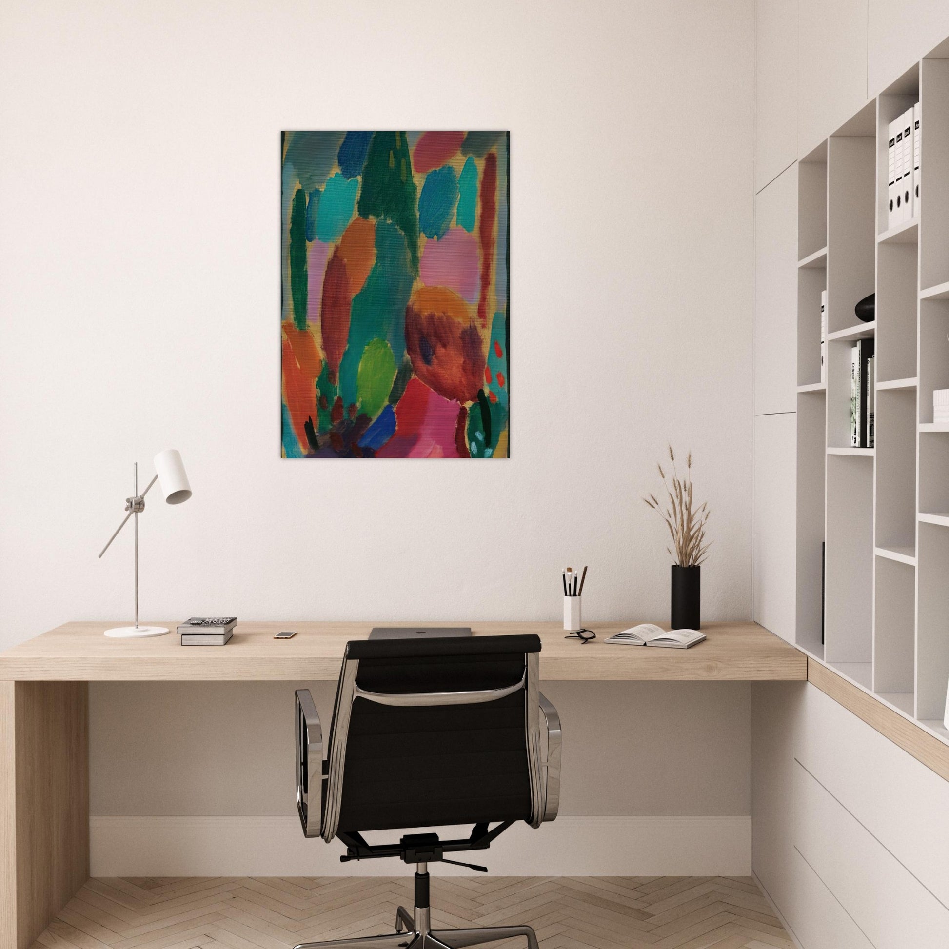 VARIATION Z RTLICHKEITEN 1917 - Alexej von Jawlensky Brushed Aluminum Print - 70x100 cm / 28x40 inches | Alexej von Jawlensky Aluminum Print | Alexej von Jawlensky Prints