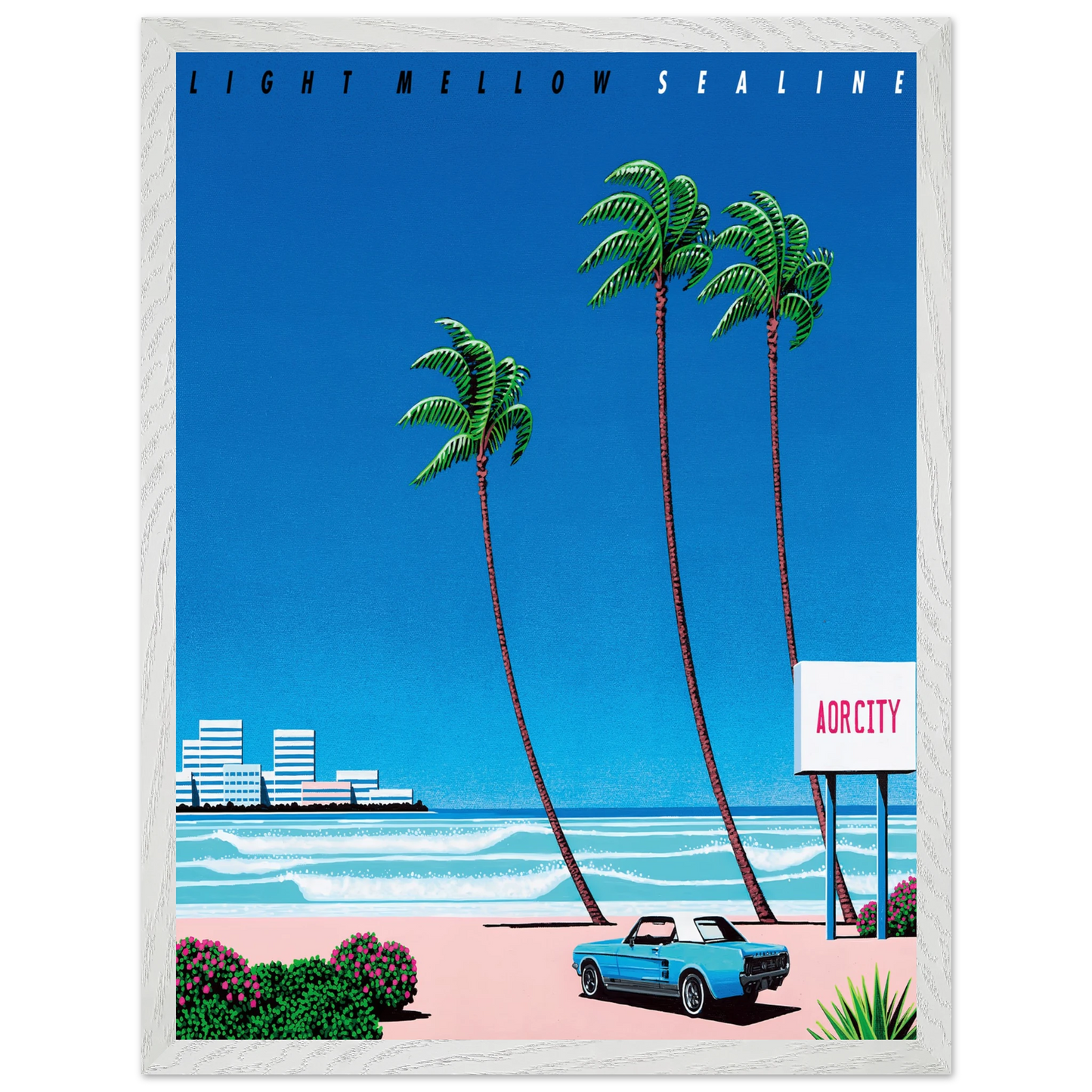 Hiroshi Nagai - Light Mellow Sealine Wall Art - 30x40 cm / 12x16 inches - Fine Art Poster - -