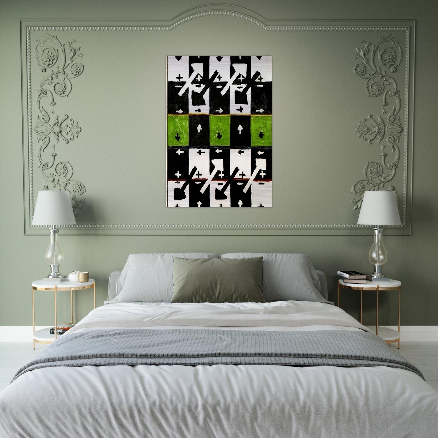 An Influence of the Earth's Motion on Optical Phenomena - 1961 - Alfred Jensen Brushed Aluminum Print - 70x100 cm / 28x40 inches | Alfred Jensen Aluminum Print | Alfred Jensen Prints