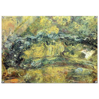 The Japanis Bridge Footbridge over the Water-Lily Pond - claude monet Acrylic Print - 70x100 cm / 28x40″ inches | claude monet Wall Art | claude monet Prints