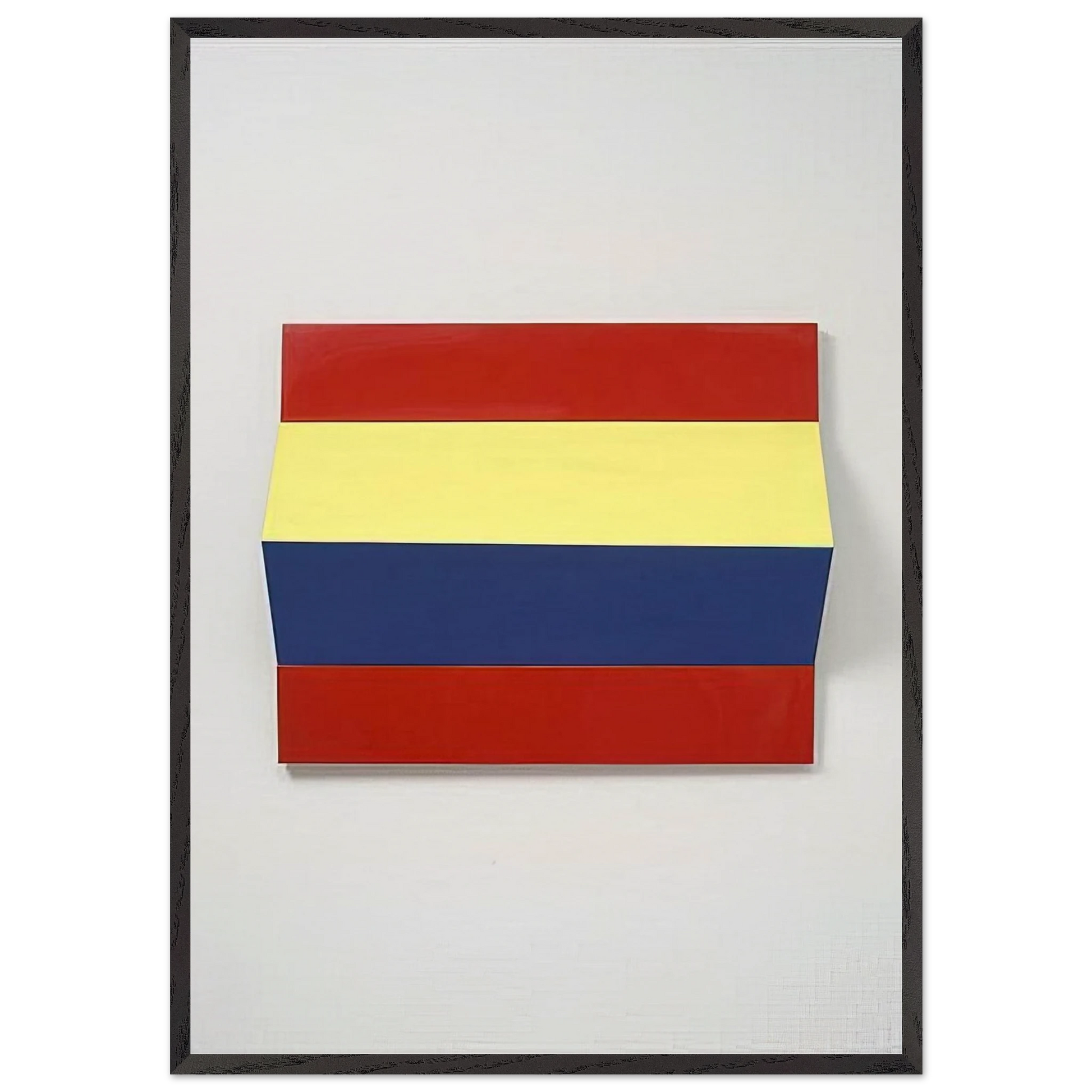 Fold - 1966 - Charlotte Posenenske Framed Art Print – Black Wooden Frame - Default Title - -Framed Art Print