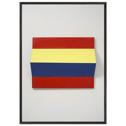 Fold - 1966 - Charlotte Posenenske Framed Art Print – Black Wooden Frame - Default Title - -Framed Art Print