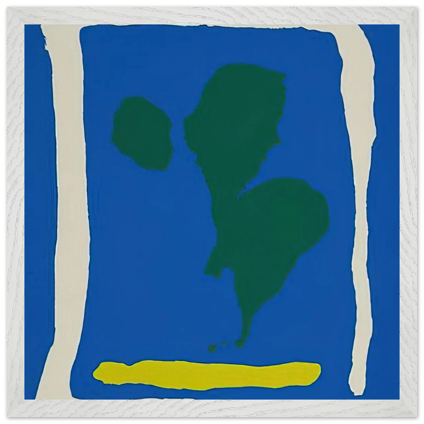 Helen Frankenthaler - Air Frame - 1965 Wall art - 21x29.7 cm / 8x12" - Premium Wooden Framed Poster With Fine Art Paper - Wood frame