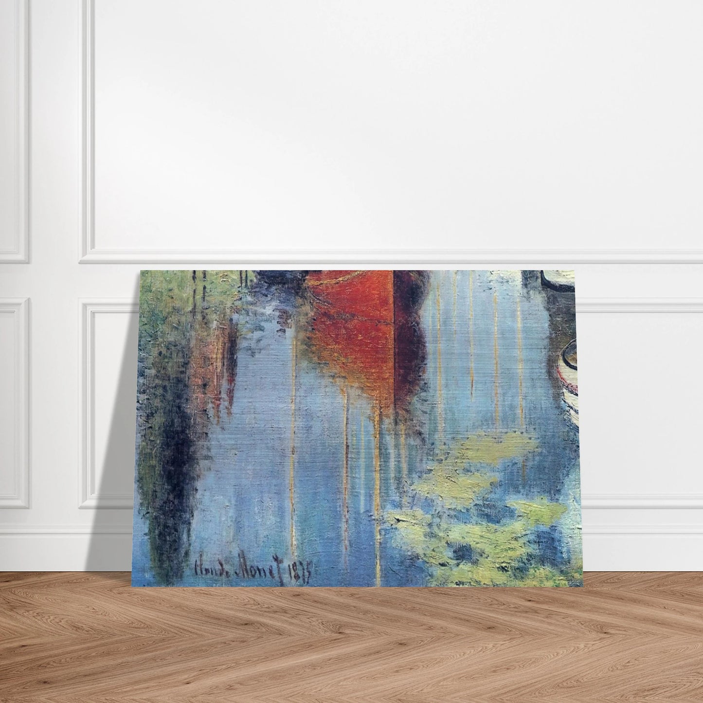 Yachts At Argenteuil - claude monet Brushed Aluminum Print - 70x100 cm / 28x40 inches | claude monet Aluminum Print | claude monet Prints