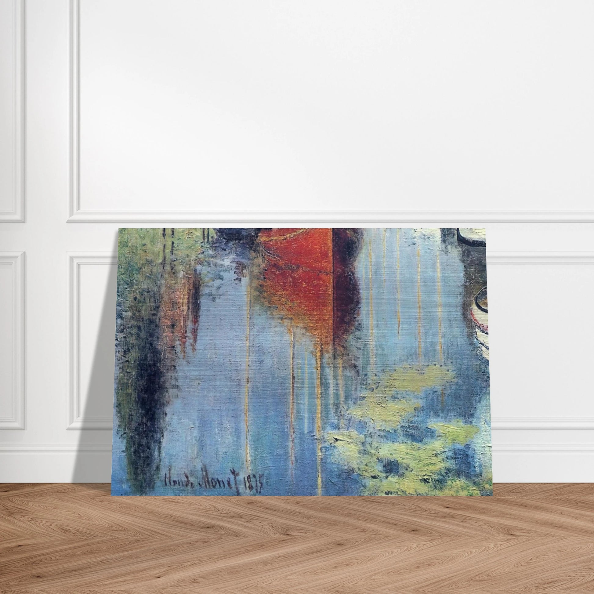 Yachts At Argenteuil - claude monet Brushed Aluminum Print - 70x100 cm / 28x40 inches | claude monet Aluminum Print | claude monet Prints
