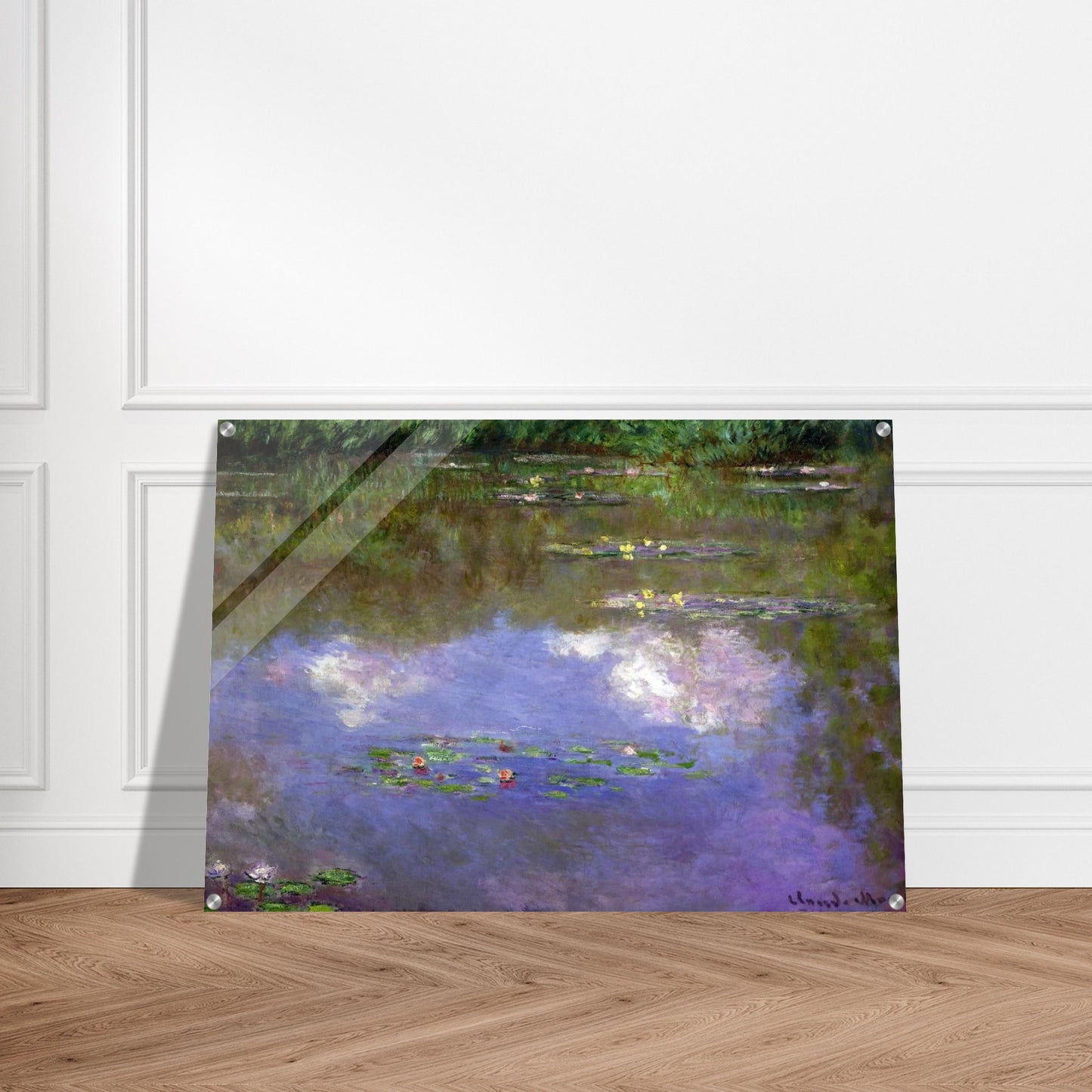 Water Lilies, The Clouds - claude monet Acrylic Print - 70x100 cm / 28x40″ inches | claude monet Wall Art | claude monet Prints