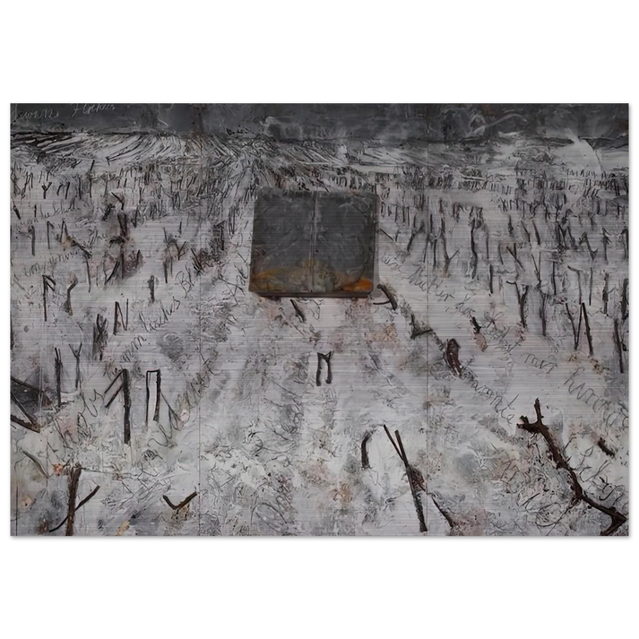 BLACK FLAKES 2006 - Anselm Kiefer Brushed Aluminum Print - 70x100 cm / 28x40 inches | Anselm Kiefer Aluminum Print | Anselm Kiefer Prints