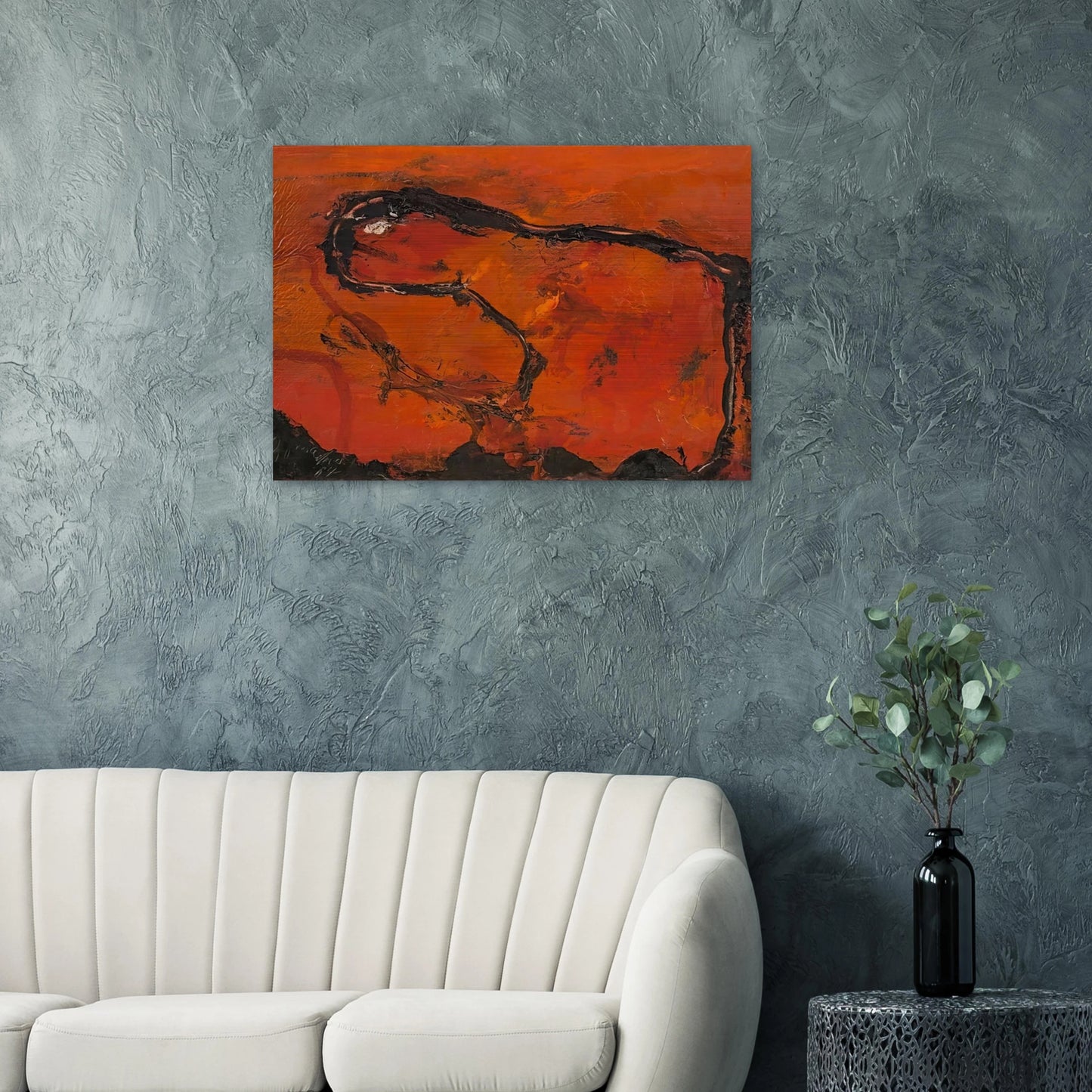 Pega - 1964 - Emil Schumacher Brushed Aluminum Print - 70x100 cm / 28x40 inches | Emil Schumacher Aluminum Print | Emil Schumacher Prints