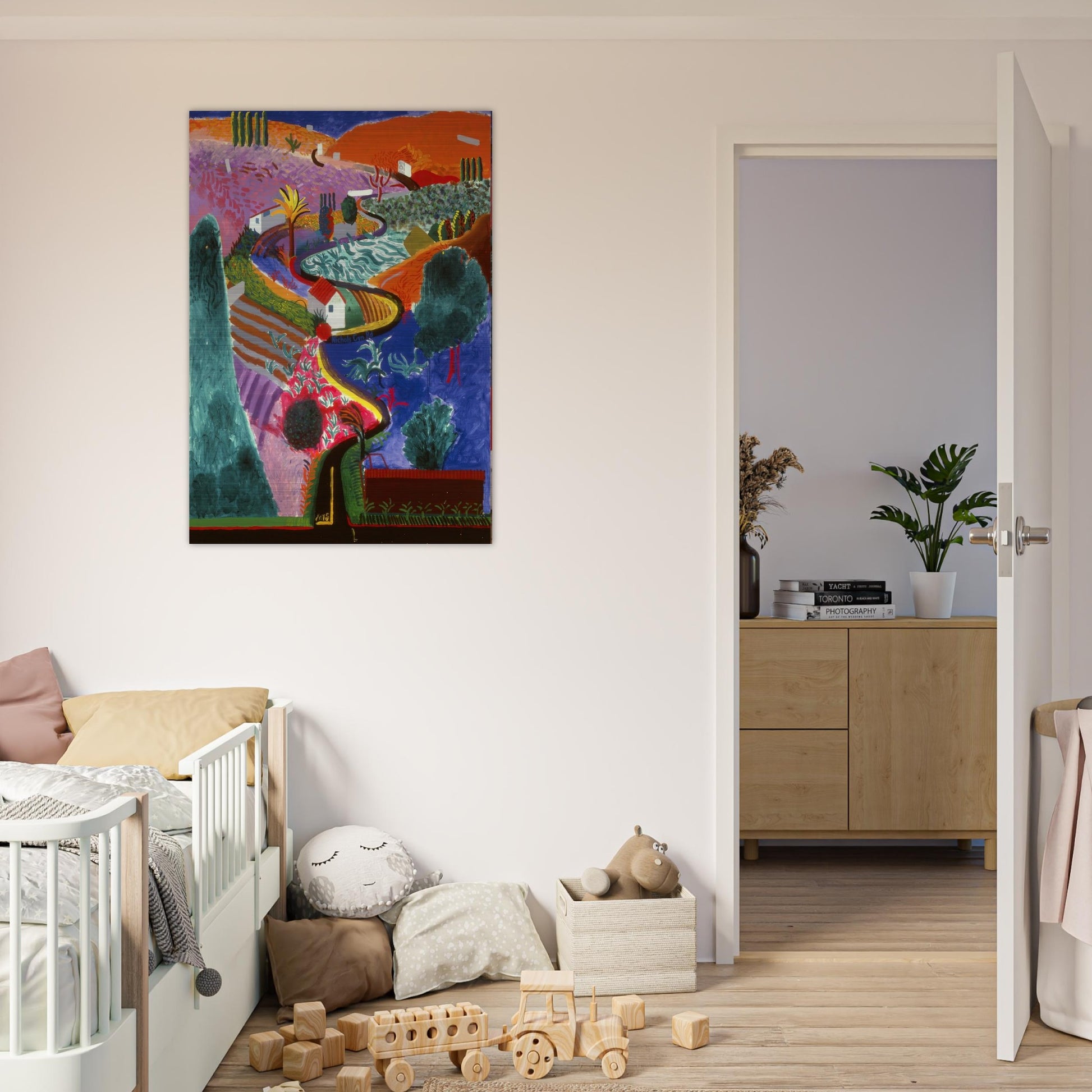 David Hockney - David Hockney Brushed Aluminum Print - 70x100 cm / 28x40 inches | David Hockney Aluminum Print | David Hockney Prints