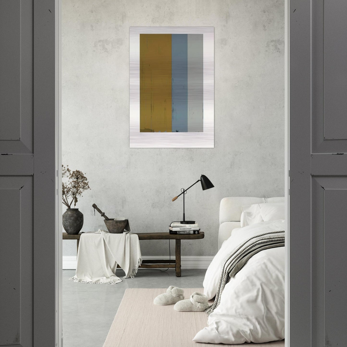 Untitled Lewison 24-5 - Color Field Painting - Brice Marden Brushed Aluminum Print - 70x100 cm / 28x40 inches | Brice Marden Aluminum Print | Brice Marden Prints