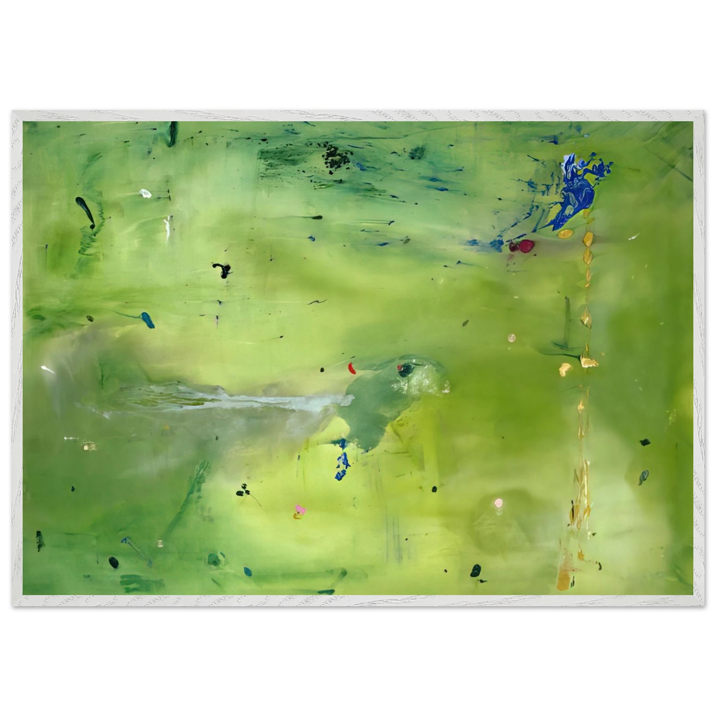 Helen Frankenthaler - A Green Thought in a Green Shade - 1981 Wall art - 27x35 cm / 11x14 Inches - Fine Art Poster - -