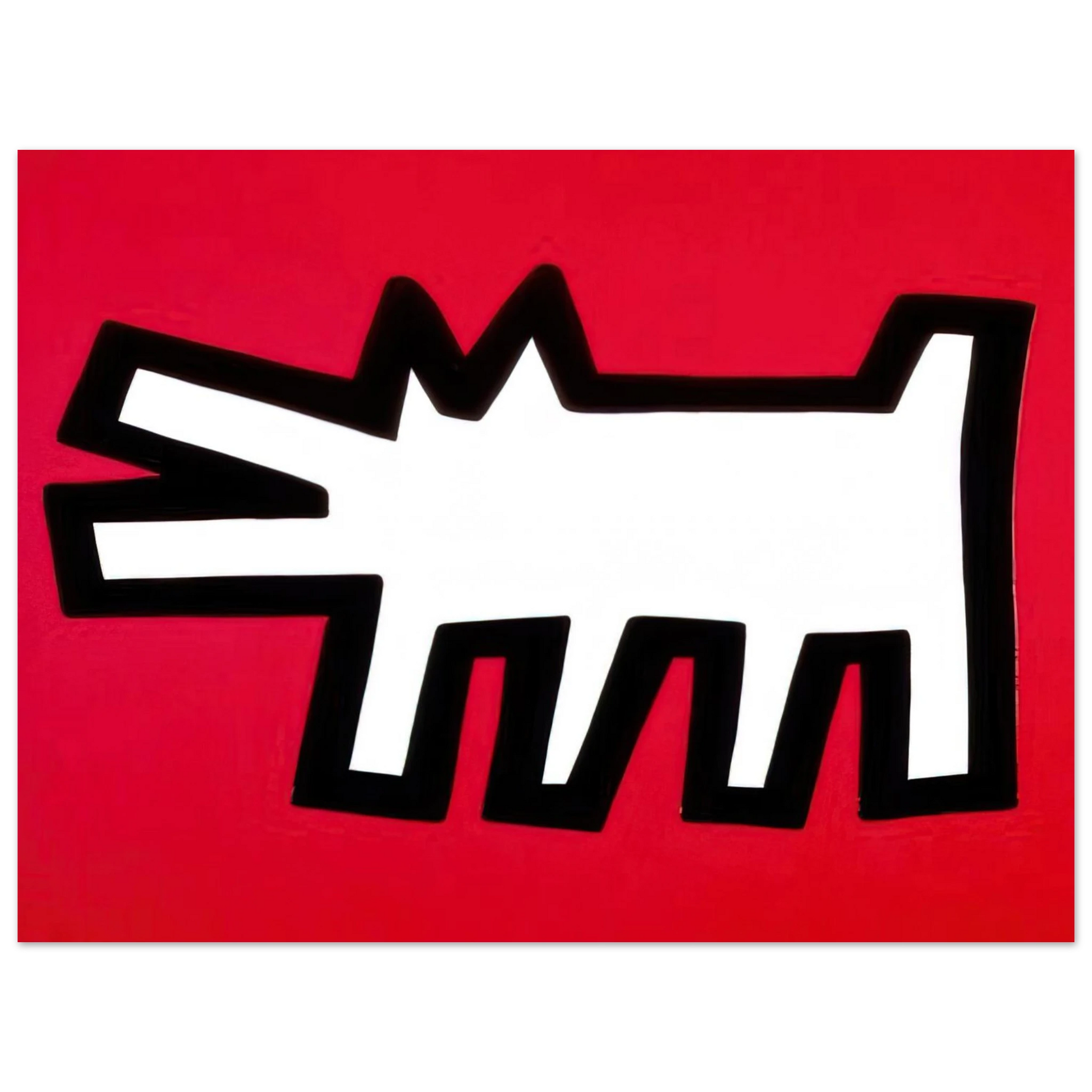Keith Haring - BARKING DOG 1990 Fine Art Poster - Default Title