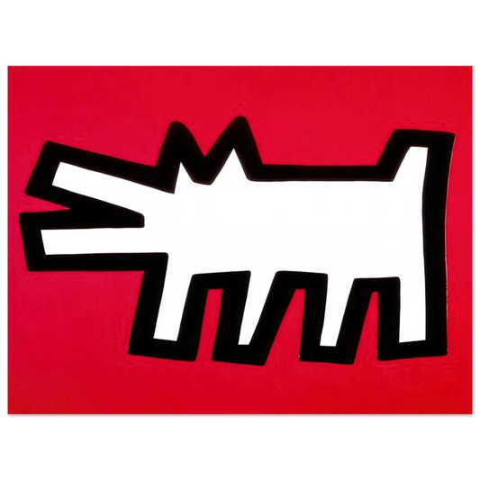 Keith Haring - BARKING DOG 1990 Fine Art Poster - Default Title