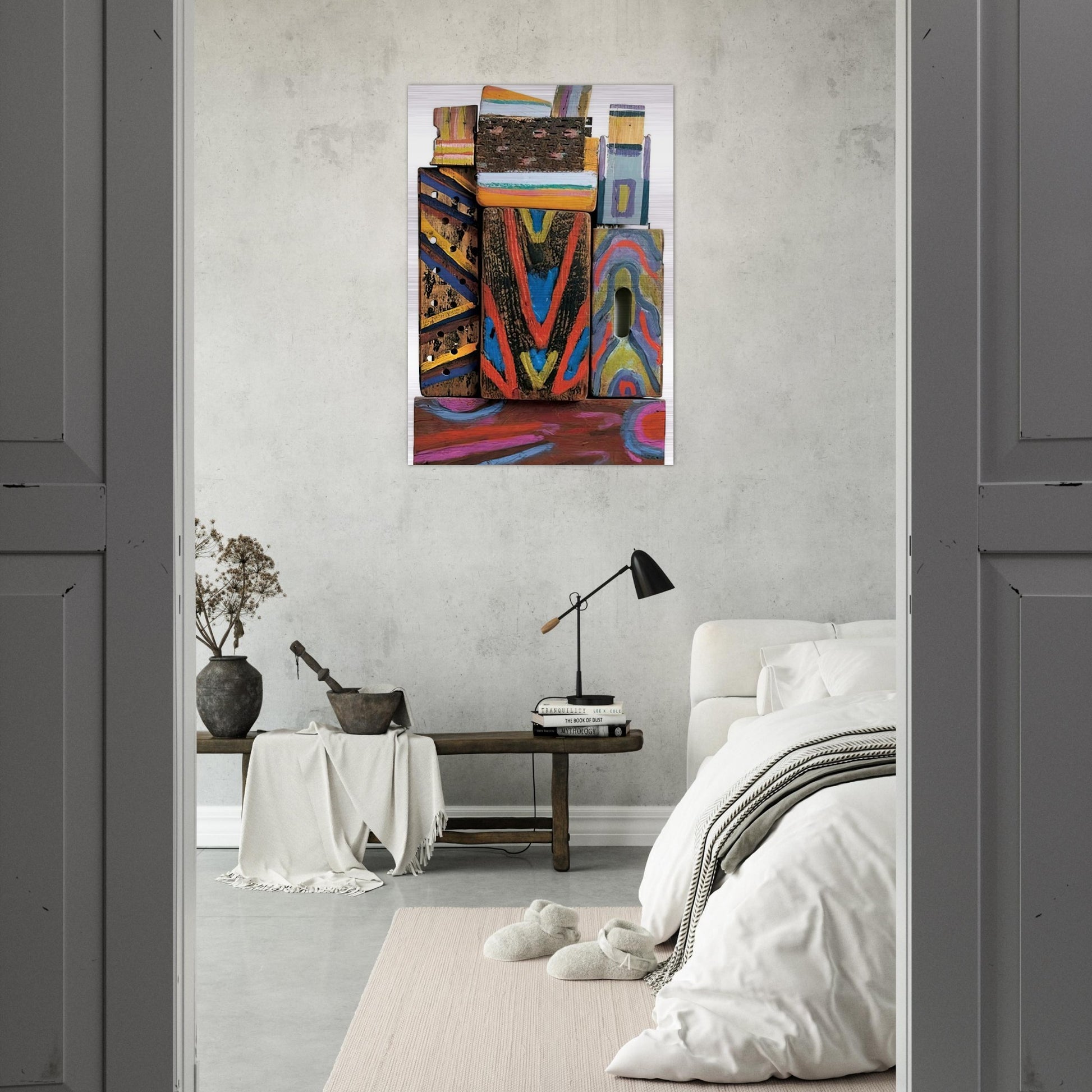 Totem Materia-R - 1980 - Betty Parsons Brushed Aluminum Print - 70x100 cm / 28x40 inches | Betty Parsons Aluminum Print | Betty Parsons Prints