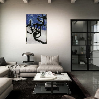 Untitled - Tachisme - Emil Schumacher Brushed Aluminum Print - 70x100 cm / 28x40 inches | Emil Schumacher Aluminum Print | Emil Schumacher Prints