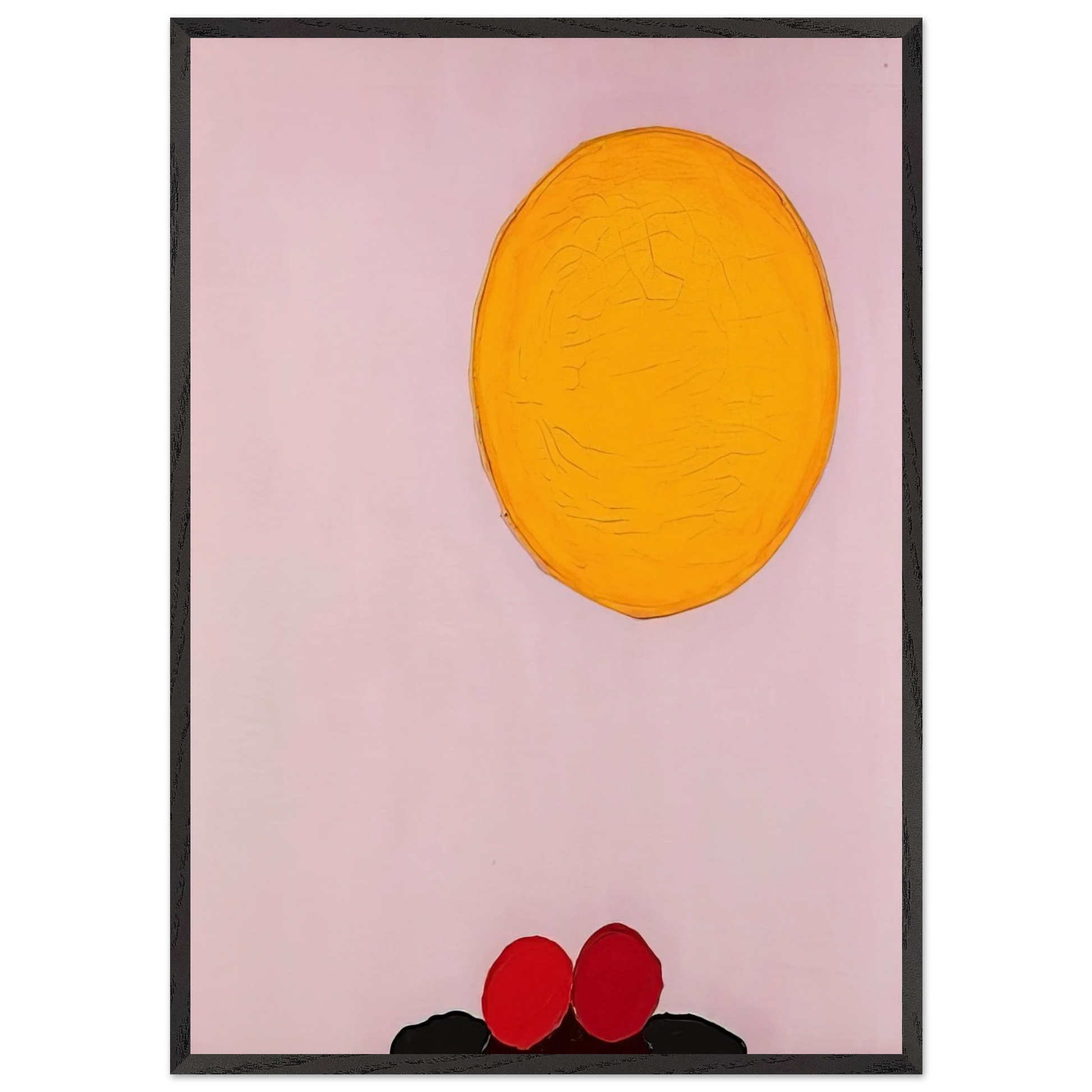 PAINTING 918 1972 - Luis Feito Framed Art Print – Black Wooden Frame - Default Title - -Framed Art Print