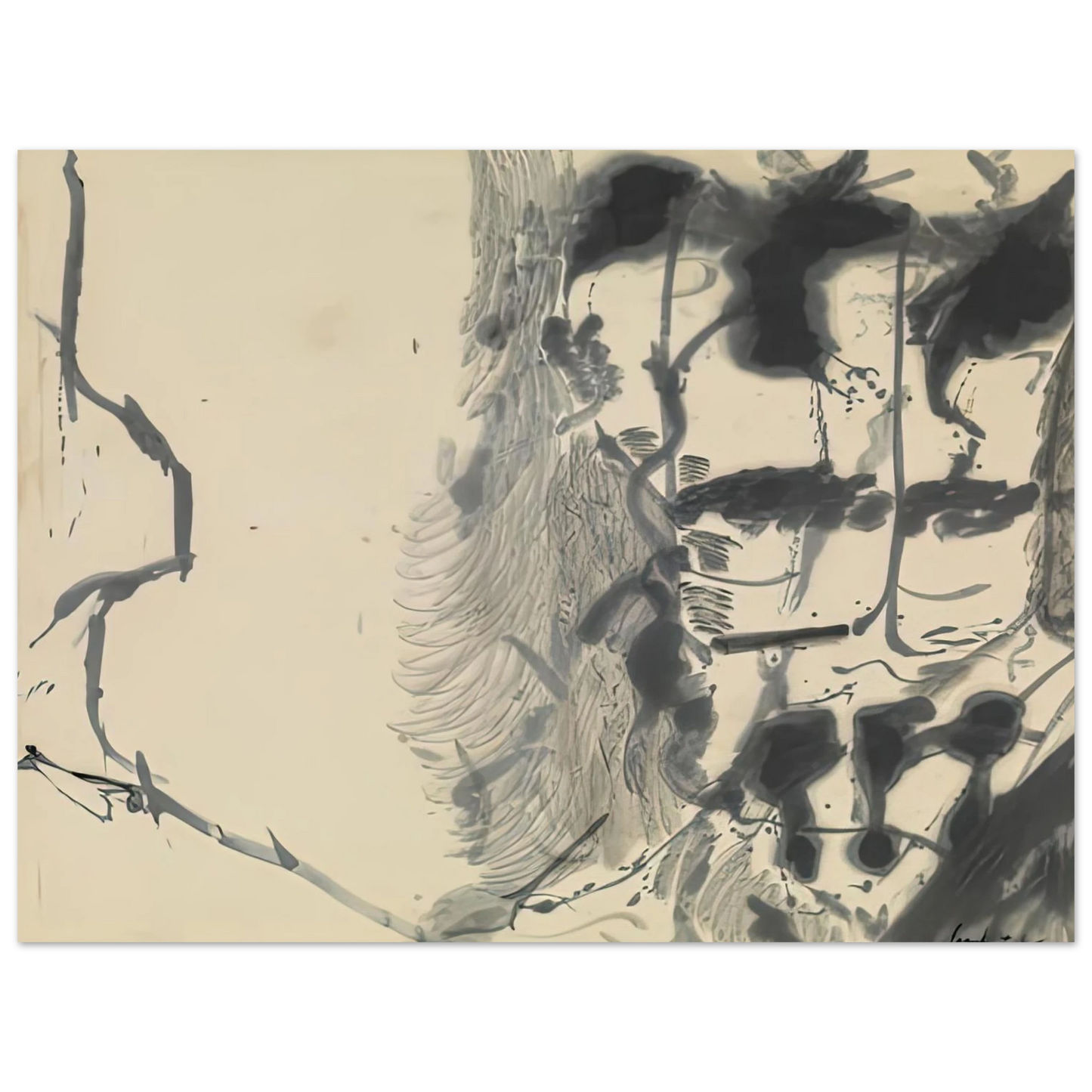 Helen Frankenthaler - New York Bamboo, 1957- Wall Art - 21x29.7 cm / 8x12" - Fine Art Poster - -