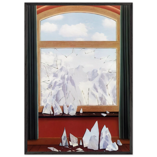 THE DOMAIN OF ARNHEIM 1949 - Rene Magritte 70x100 cm / 28x40 inches Framed Art Print – Black Wooden Frame