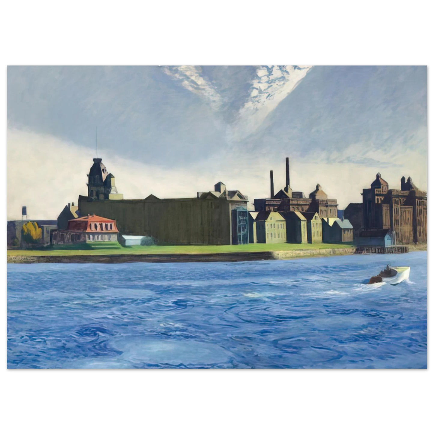 Edward Hopper - Blackwell s Island Fine Art Poster - 75x100 cm / 30x40 inches