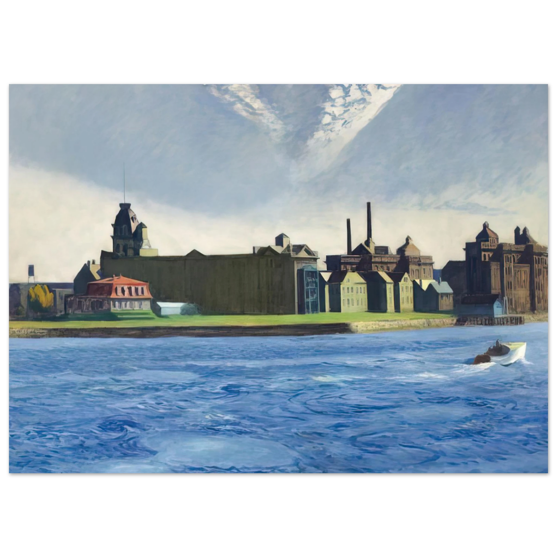 Edward Hopper - Blackwell s Island Fine Art Poster - 75x100 cm / 30x40 inches