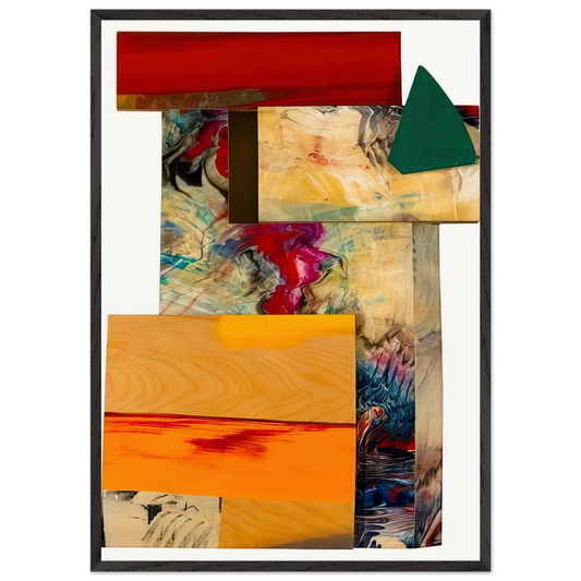 Rubiyat - Sam Gilliam Framed Art Print – Black Wooden Frame - Default Title - -Framed Art Print