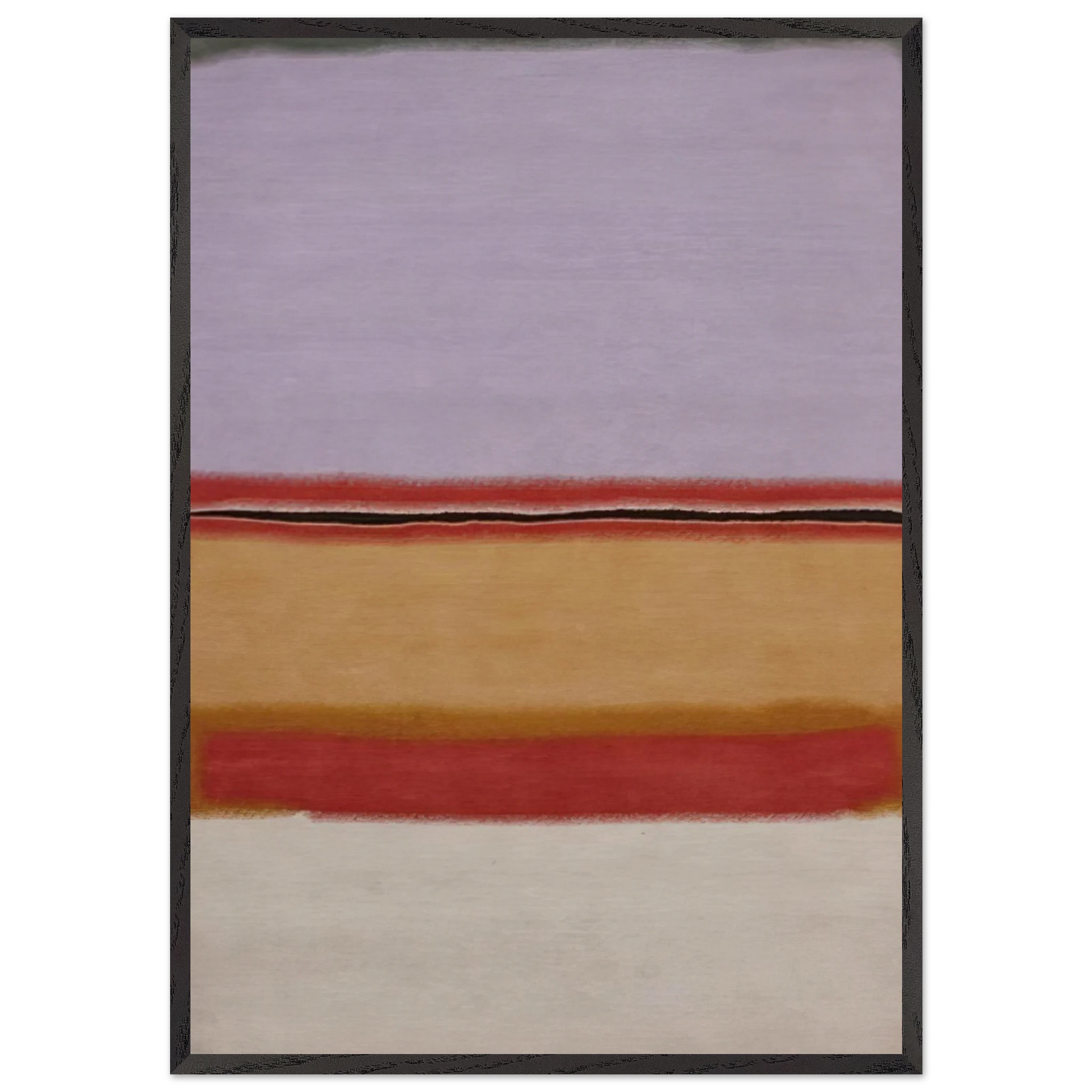 Orange over Violet - 1968 - Mark Rothko Framed Art Print – Black Wooden Frame - Default Title - -Framed Art Print