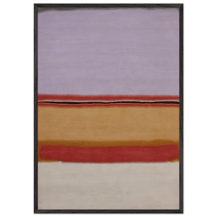 Orange over Violet - 1968 - Mark Rothko 70x100 cm / 28x40 inches Framed Art Print – Black Wooden Frame