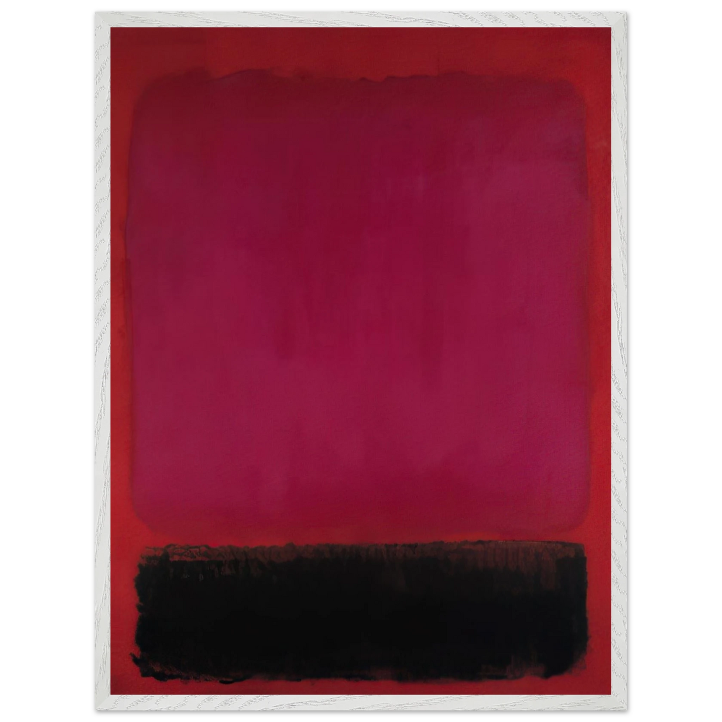 Helen Frankenthaler - Untitled - 1967 Wall art - 27x35 cm / 11x14 inches - Premium Wooden Framed Poster With Fine Art Paper - Black frame
