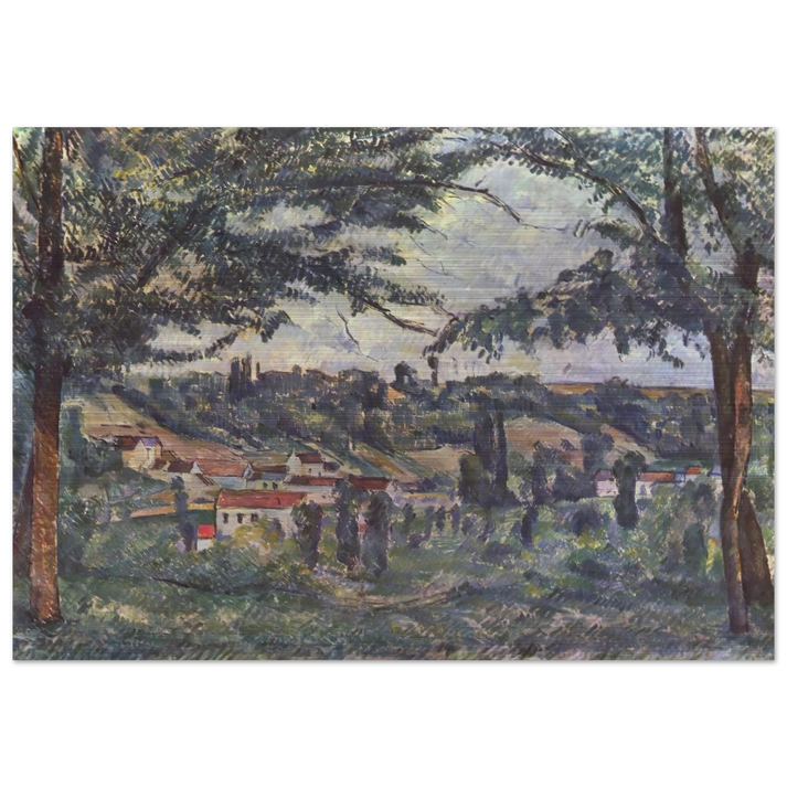 Landscape - Paul Cézanne Brushed Aluminum Print - 70x100 cm / 28x40 inches | Paul Cézanne Aluminum Print | Paul Cézanne Prints
