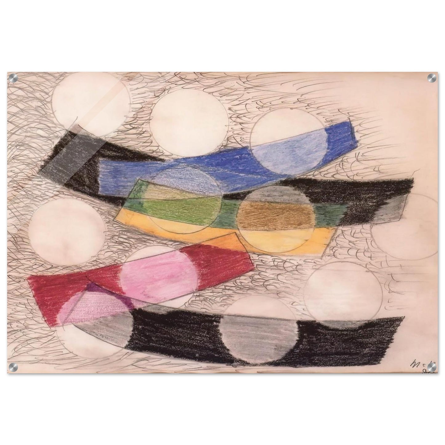 Floating Forms - Laszlo Moholy-Nagy Acrylic Print - 70x100 cm / 28x40″ inches