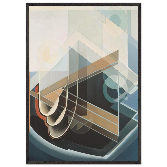 Abstract No 7 - 1939 - Lawren Harris 70x100 cm / 28x40 inches Framed Art Print – Black Wooden Frame