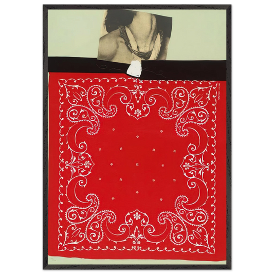 THROAT 1965 - Jim Dine Framed Art Print – Black Wooden Frame - Default Title - -Framed Art Print