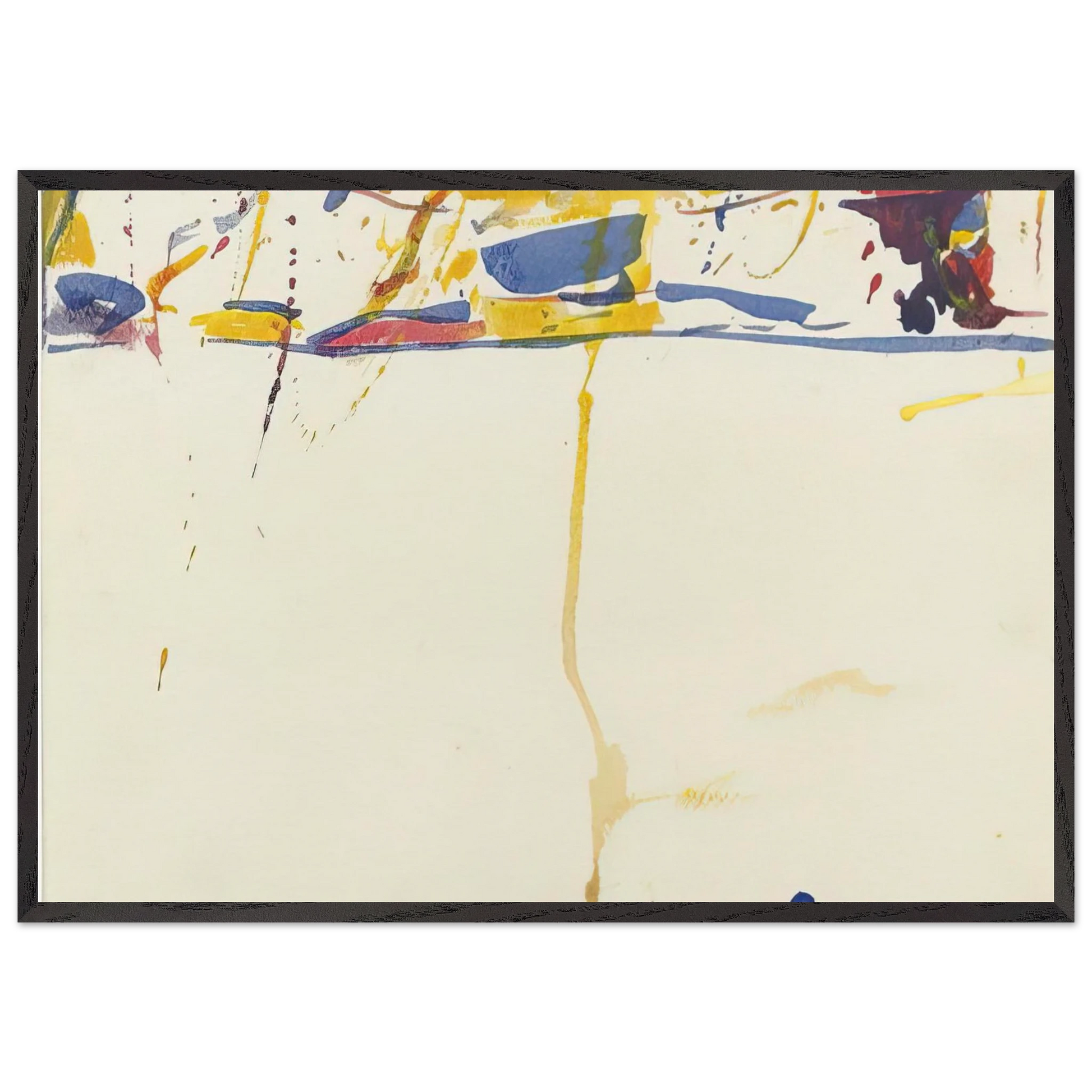 SF59-040 - Sam Francis Framed Art Print – Black Wooden Frame - Default Title - -Framed Art Print