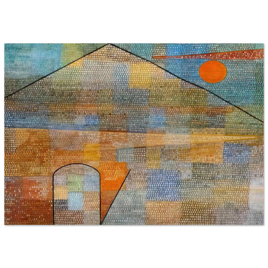 TO THE PARNASSUS 1932 - Paul Klee Brushed Aluminum Print - 70x100 cm / 28x40 inches | Paul Klee Aluminum Print | Paul Klee Prints