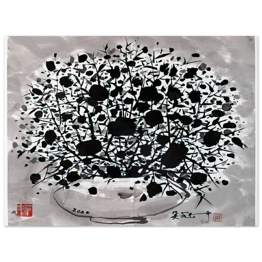 Wu Guanzhong - Flower - 2000 Fine Art Poster - Default Title
