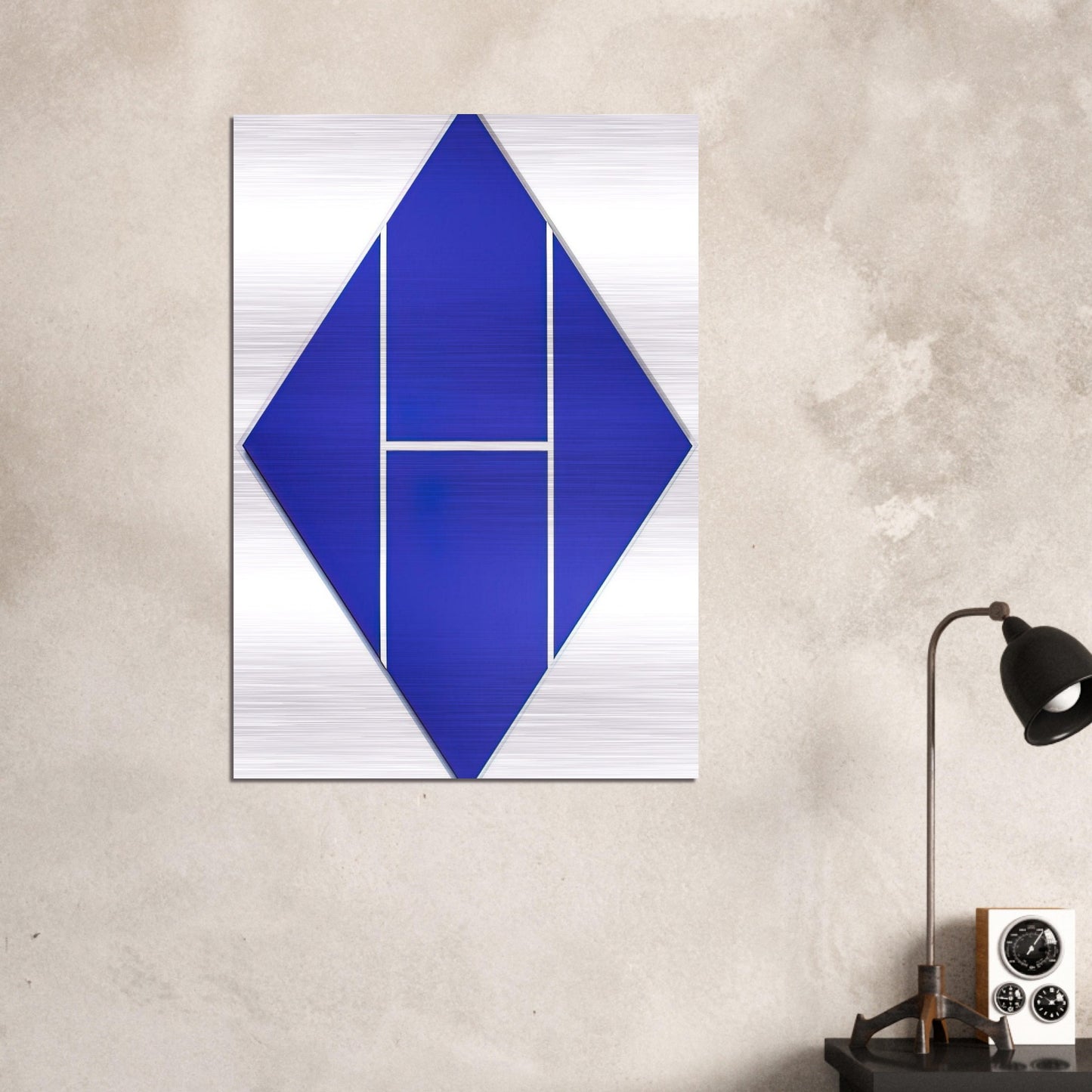 Cobalt - 1982 - Carmen Herrera Brushed Aluminum Print - 70x100 cm / 28x40 inches | Carmen Herrera Aluminum Print | Carmen Herrera Prints