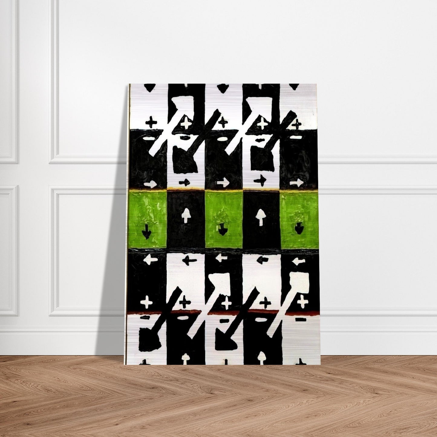 An Influence of the Earth's Motion on Optical Phenomena - 1961 - Alfred Jensen Brushed Aluminum Print - 70x100 cm / 28x40 inches | Alfred Jensen Aluminum Print | Alfred Jensen Prints