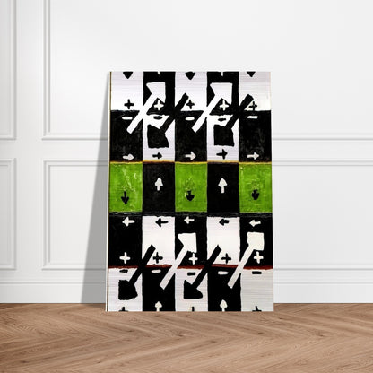 An Influence of the Earth's Motion on Optical Phenomena - 1961 - Alfred Jensen Brushed Aluminum Print - 70x100 cm / 28x40 inches | Alfred Jensen Aluminum Print | Alfred Jensen Prints