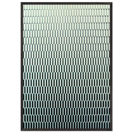 4 trames de tirets pivotees sur un cote - 1971 - Francois Morellet Framed Art Print – Black Wooden Frame - Default Title - -Framed Art Print