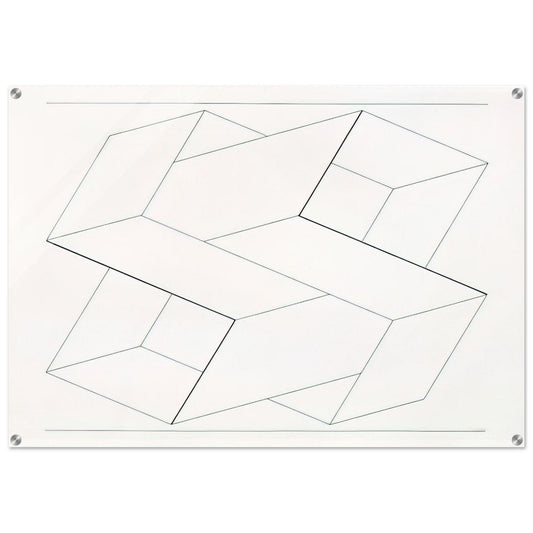 STRUCTURAL CONSTELLATION 1962 - Josef Albers Acrylic Print - 70x100 cm / 28x40″ inches