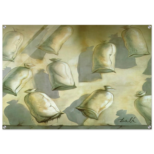 SET DESIGN FOR THE BALLET LOS SACOS DEL MOLINERO 2 - Salvador Dali Acrylic Print - 70x100 cm / 28x40″ inches | Salvador Dali Wall Art | Salvador Dali Prints