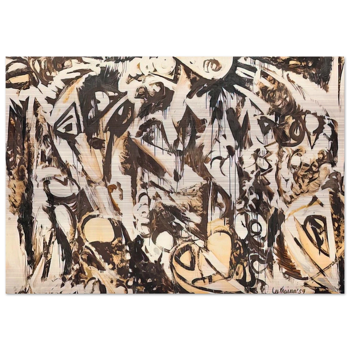Cool White - Lee Krasner Brushed Aluminum Print - 70x100 cm / 28x40 inches | Lee Krasner Aluminum Print | Lee Krasner Prints